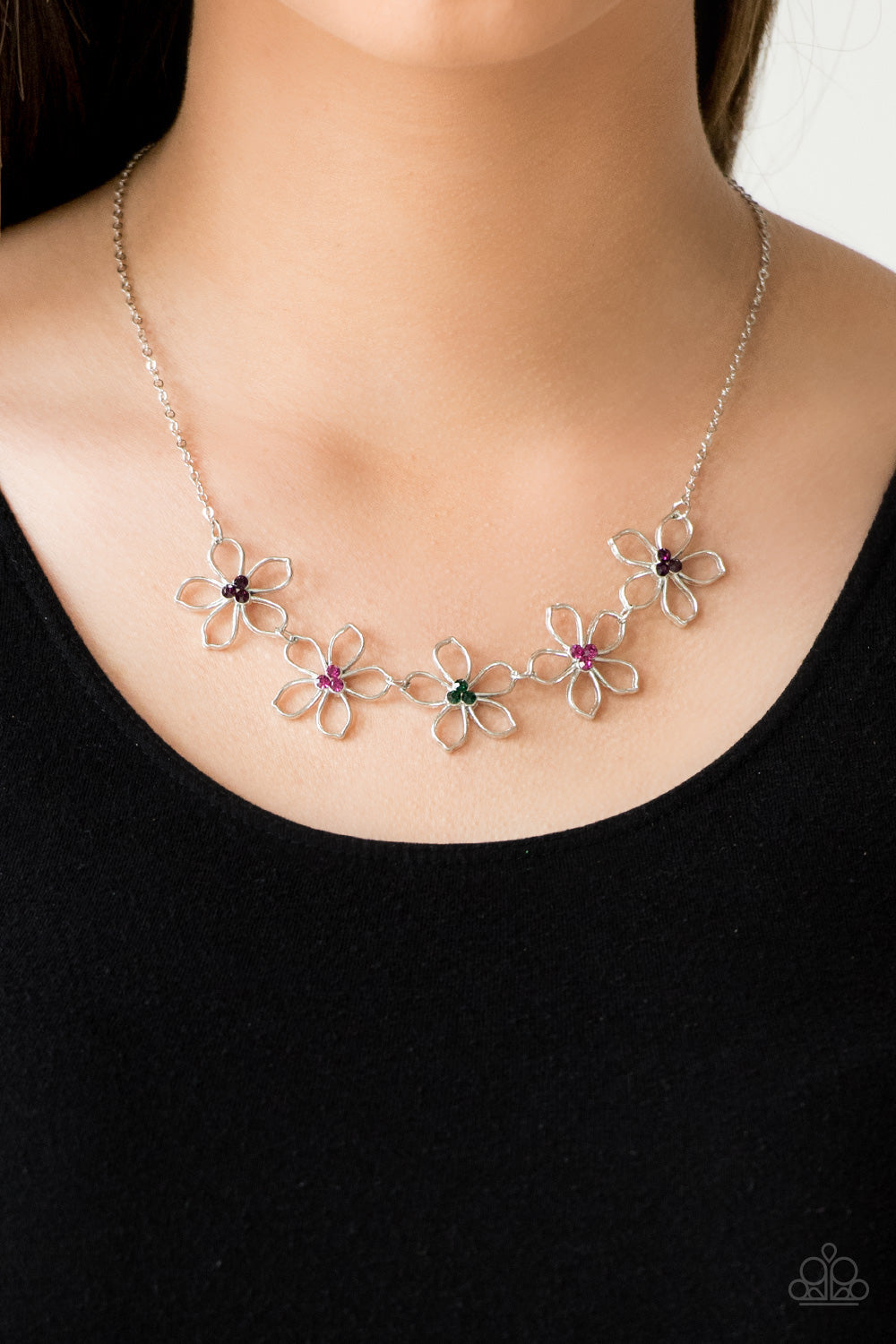 Paparazzi - Hoppin Hibiscus - Multi Necklace
