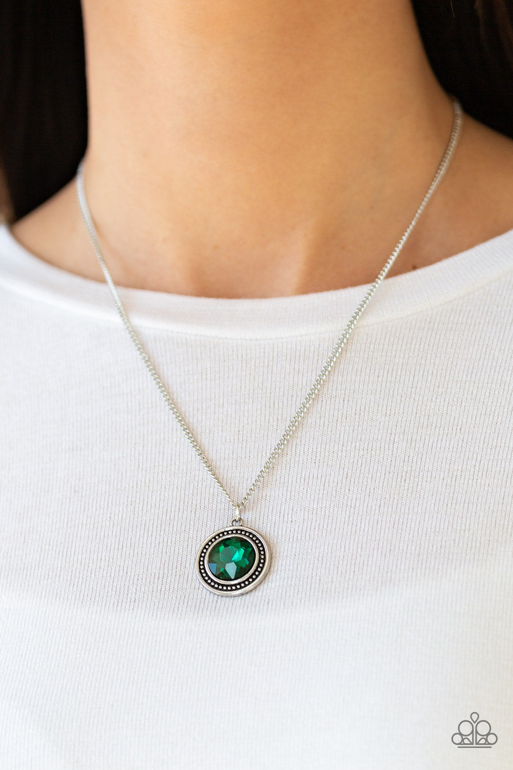 Paparazzi- Mega Money - Green Necklace