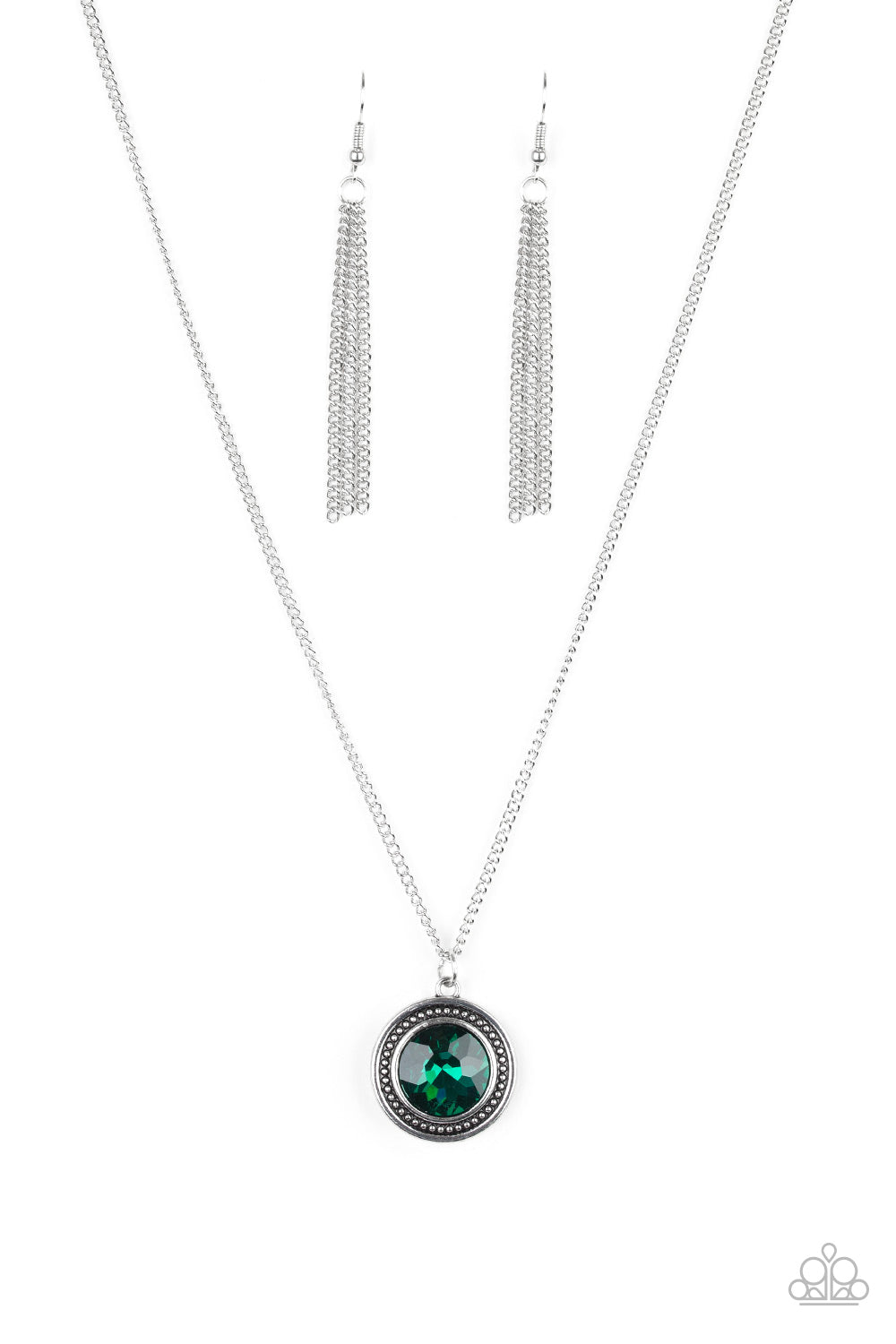Paparazzi- Mega Money - Green Necklace