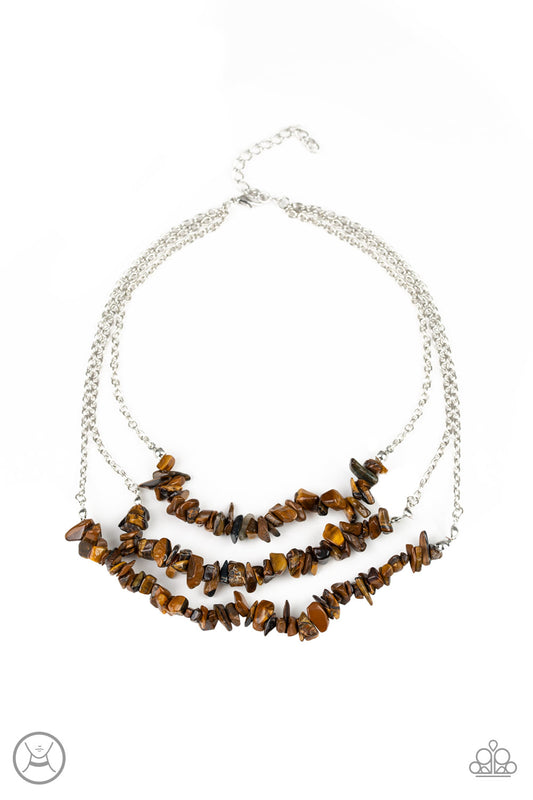 Paparazzi - Eco Goddess - Brown Choker Necklace