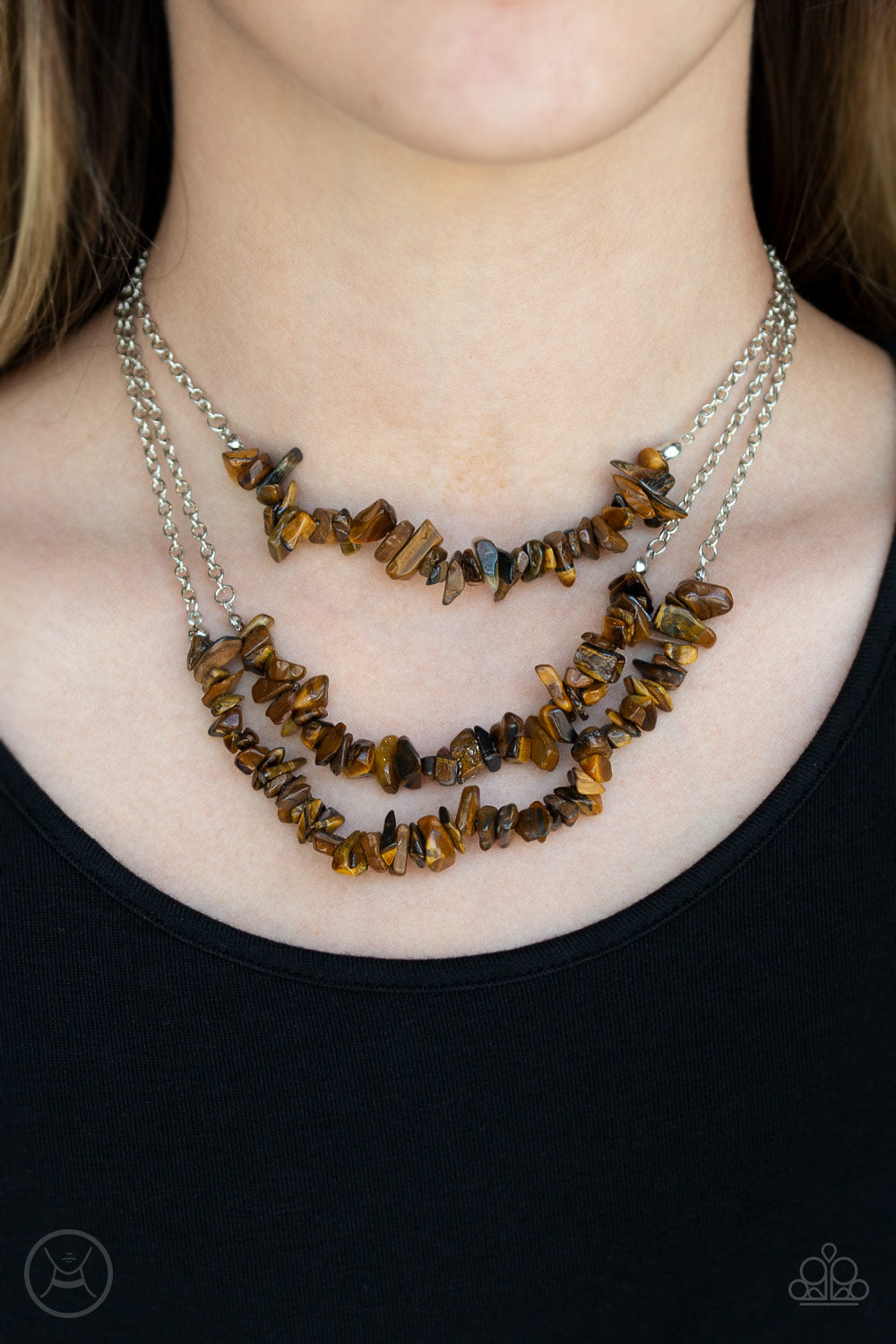 Paparazzi - Eco Goddess - Brown Choker Necklace