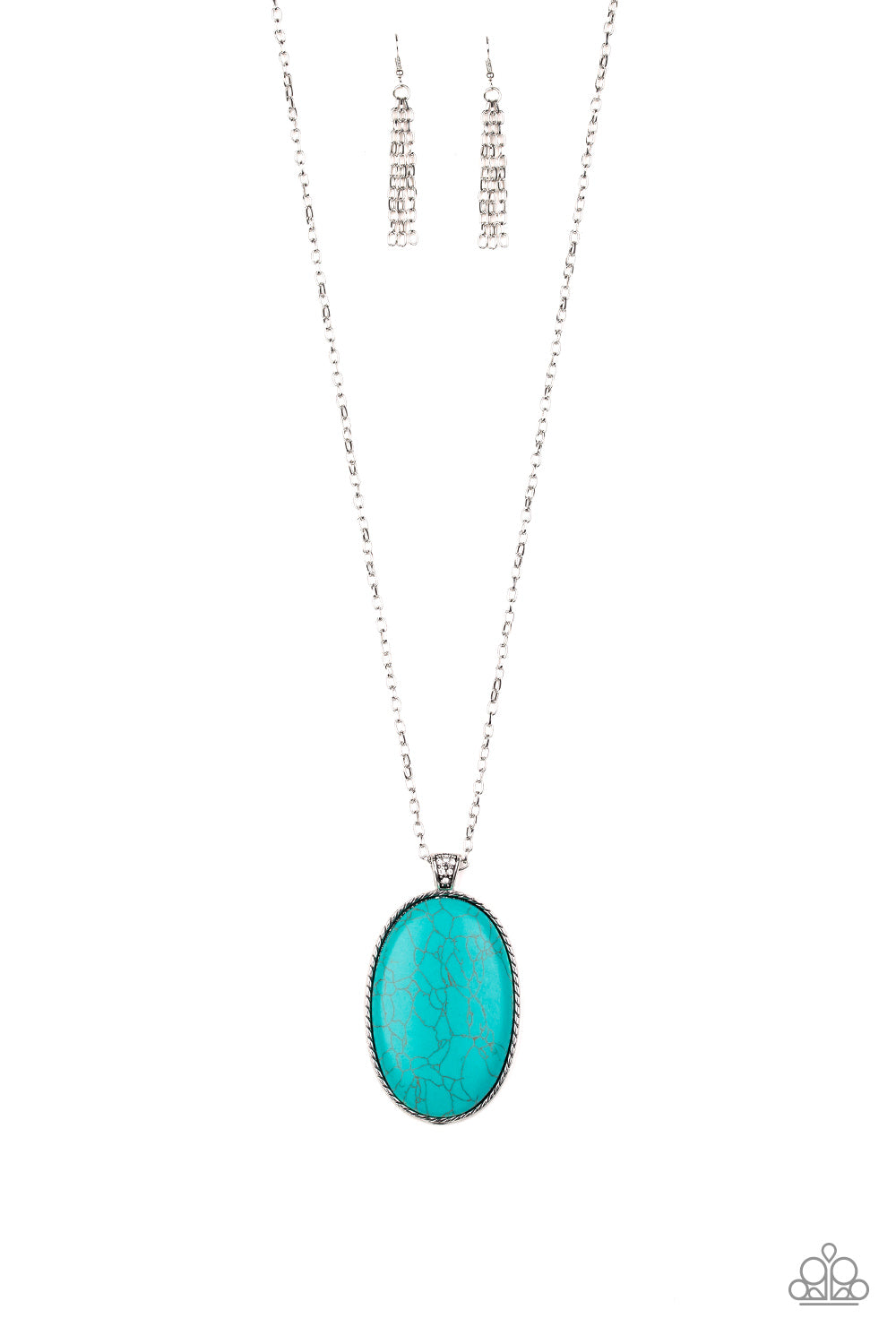 Paparazzi - Stone Stampede - Blue Necklace