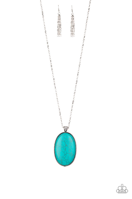 Paparazzi - Stone Stampede - Blue Necklace