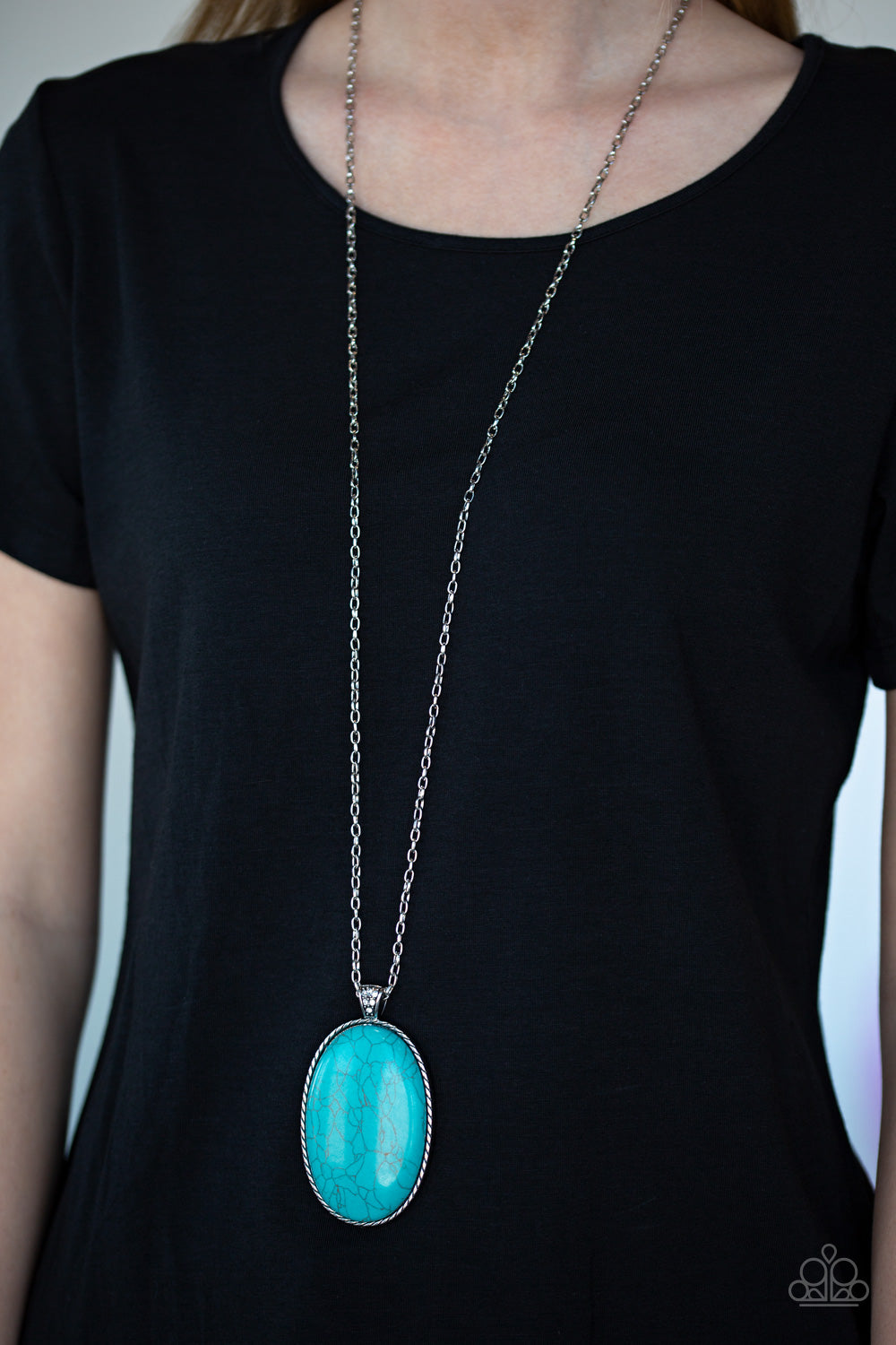 Paparazzi - Stone Stampede - Blue Necklace