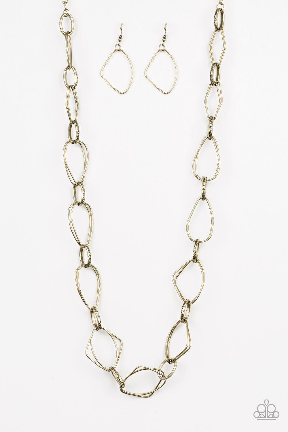 Paparazzi - Attitude Adjustment - Brass Necklace