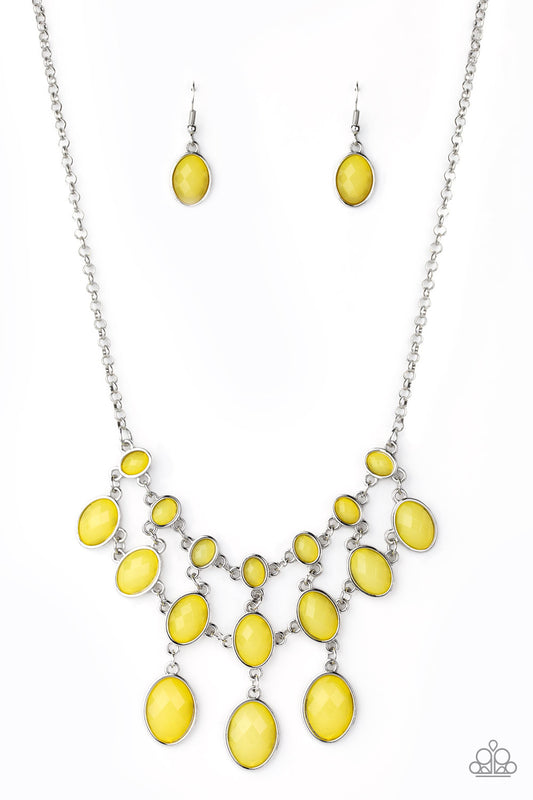Paparazzi - Mermaid Marmalade - Yellow Necklace