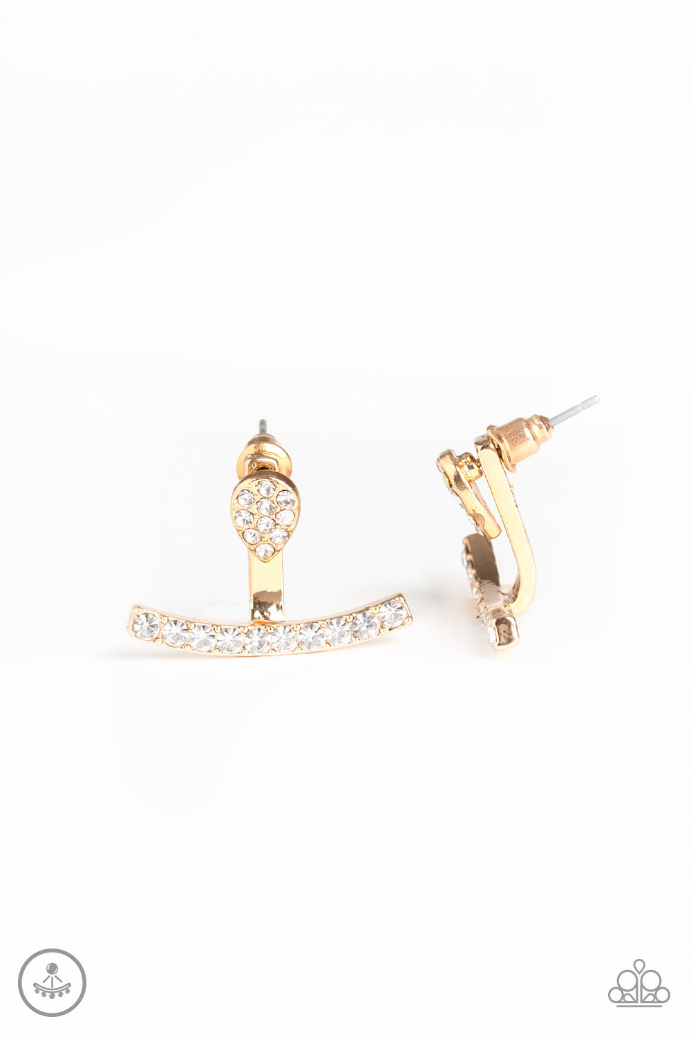 Paparazzi - Glowing Glimmer - Gold Earrings