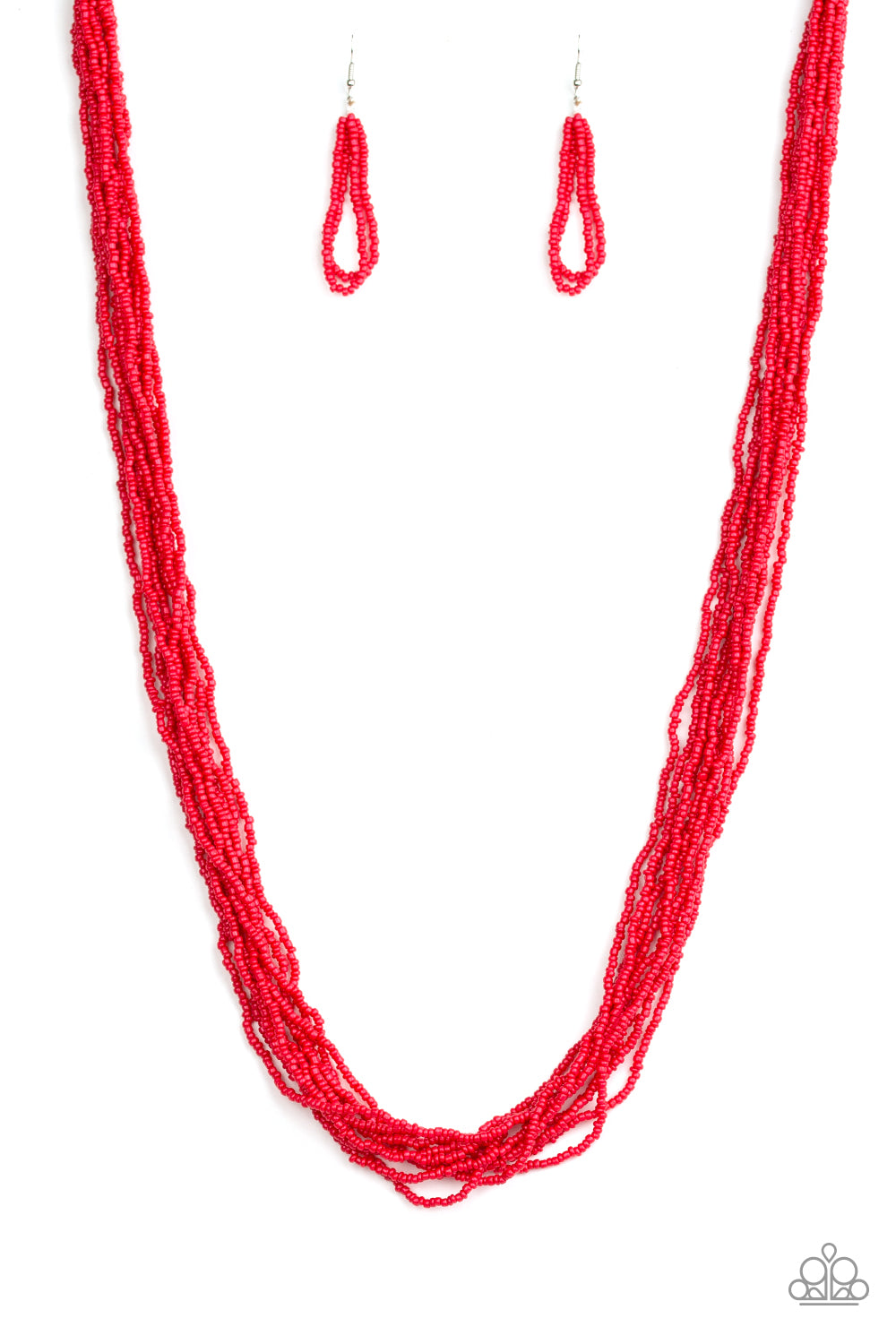 Paparazzi- Congo Colada - Red Necklace