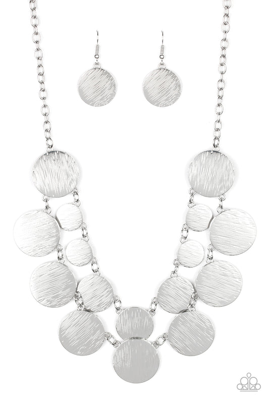 Paparazzi - Stop and Reflect - Silver Necklace