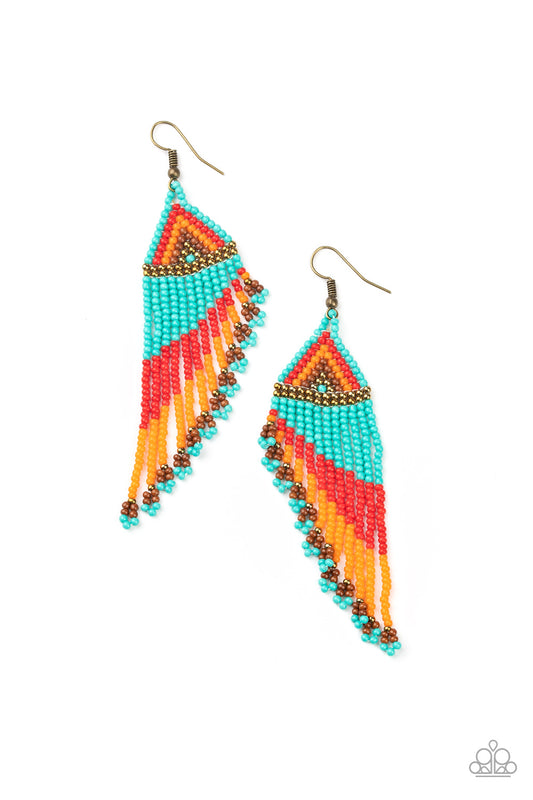 Paparazzi - Rainbow Winds - Multi Earrings