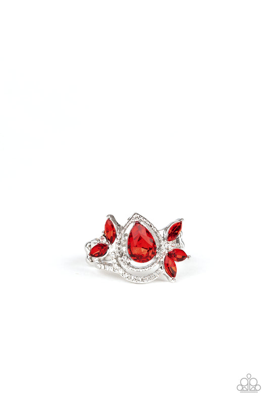 Paparazzi - Eden Elegance - Red Ring