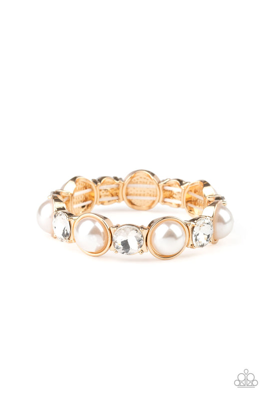 Paparazzi- Elegant Entertainment - Gold Bracelet