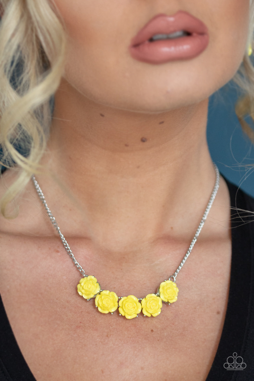 Paparazzi- Garden Party Posh - Yellow Necklace