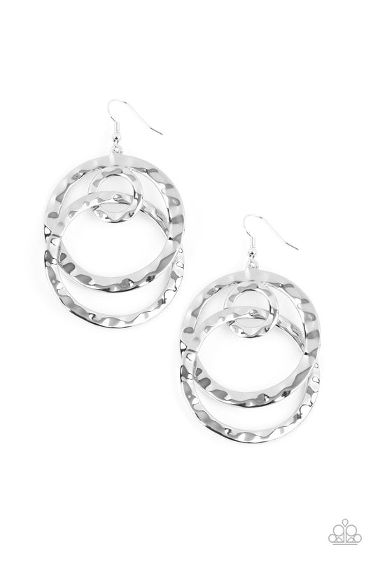 Paparazzi- Modern Relic - Silver Earrings