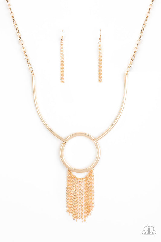 Paparazzi- Pharaoh Paradise - Gold Necklace