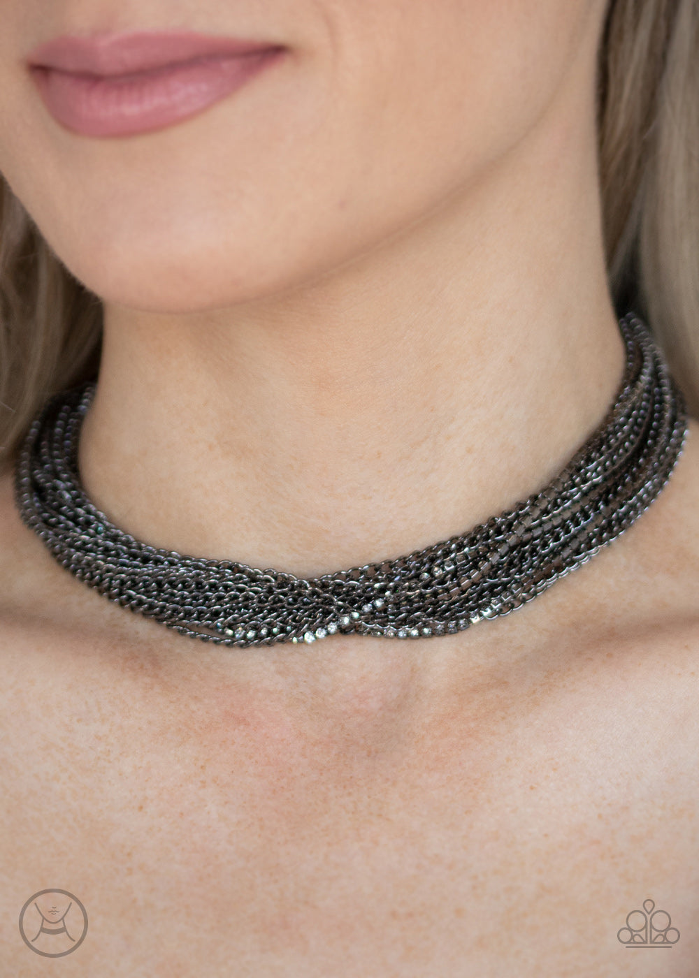Paparazzi - Catch You LAYER! - Black Necklace
