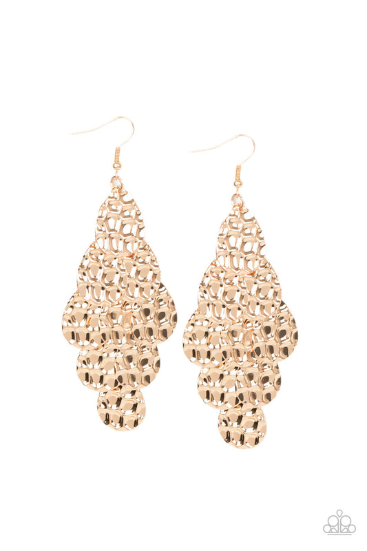 Paparazzi- Instant Incandescence - Gold Earrings