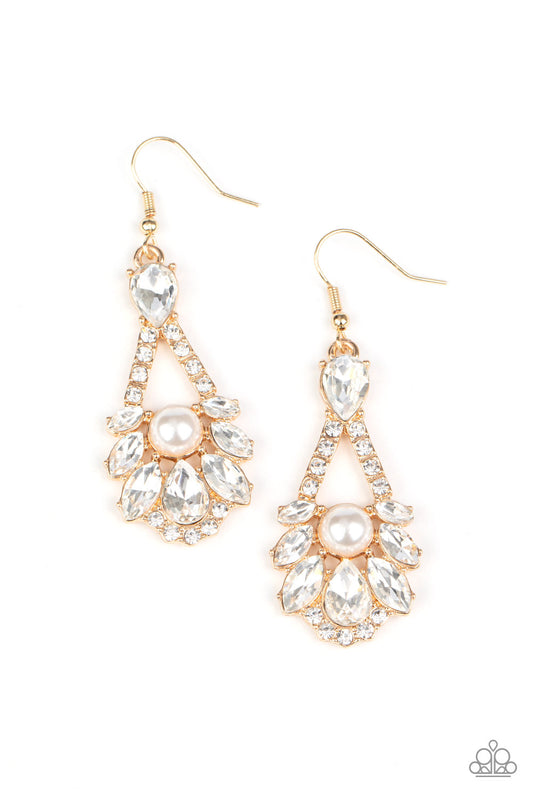 Paparazzi - Prismatic Presence - Gold Earrings