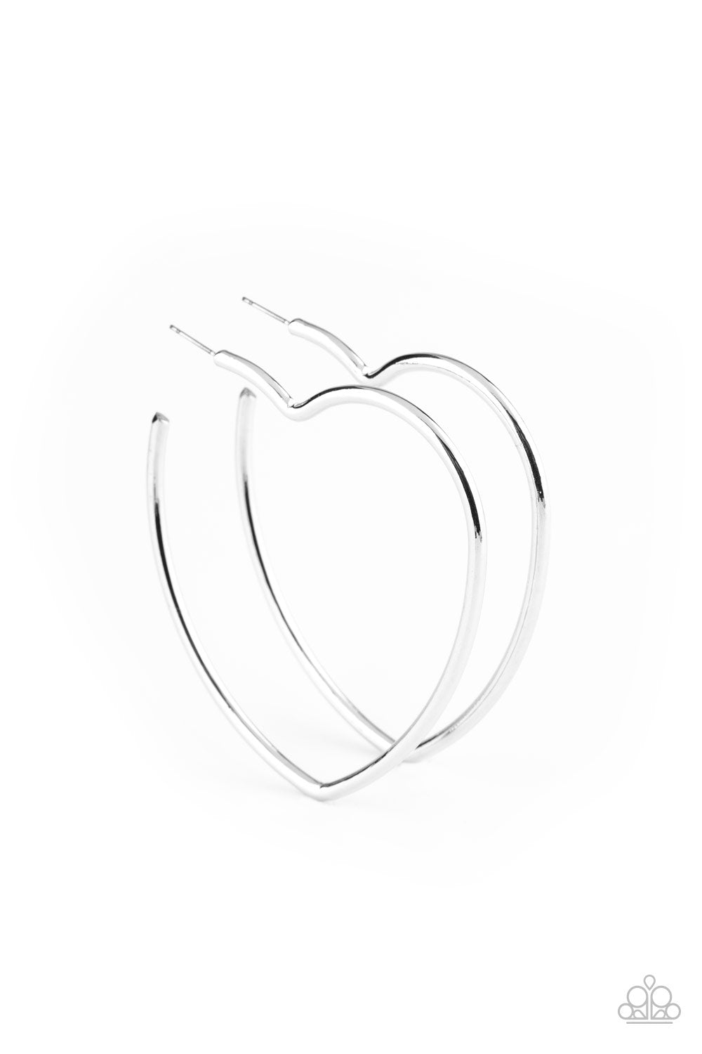 Paparazzi - Heartbreaker Hustle - Silver Earrings