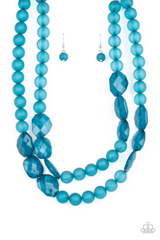 Paparazzi - Arctic Art - Blue Necklace