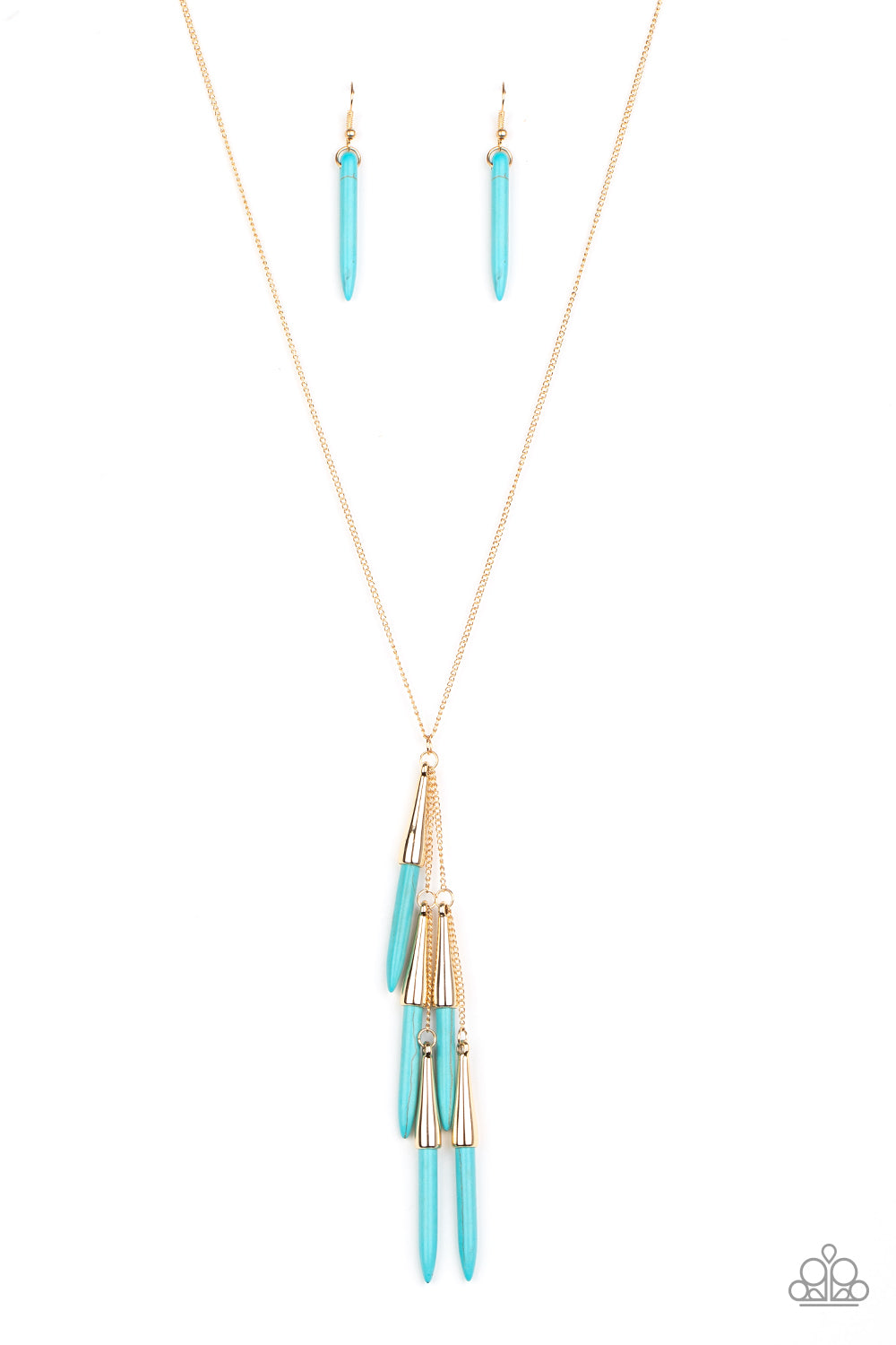 Paparazzi - PRIMITIVE and Proper - Blue Necklace