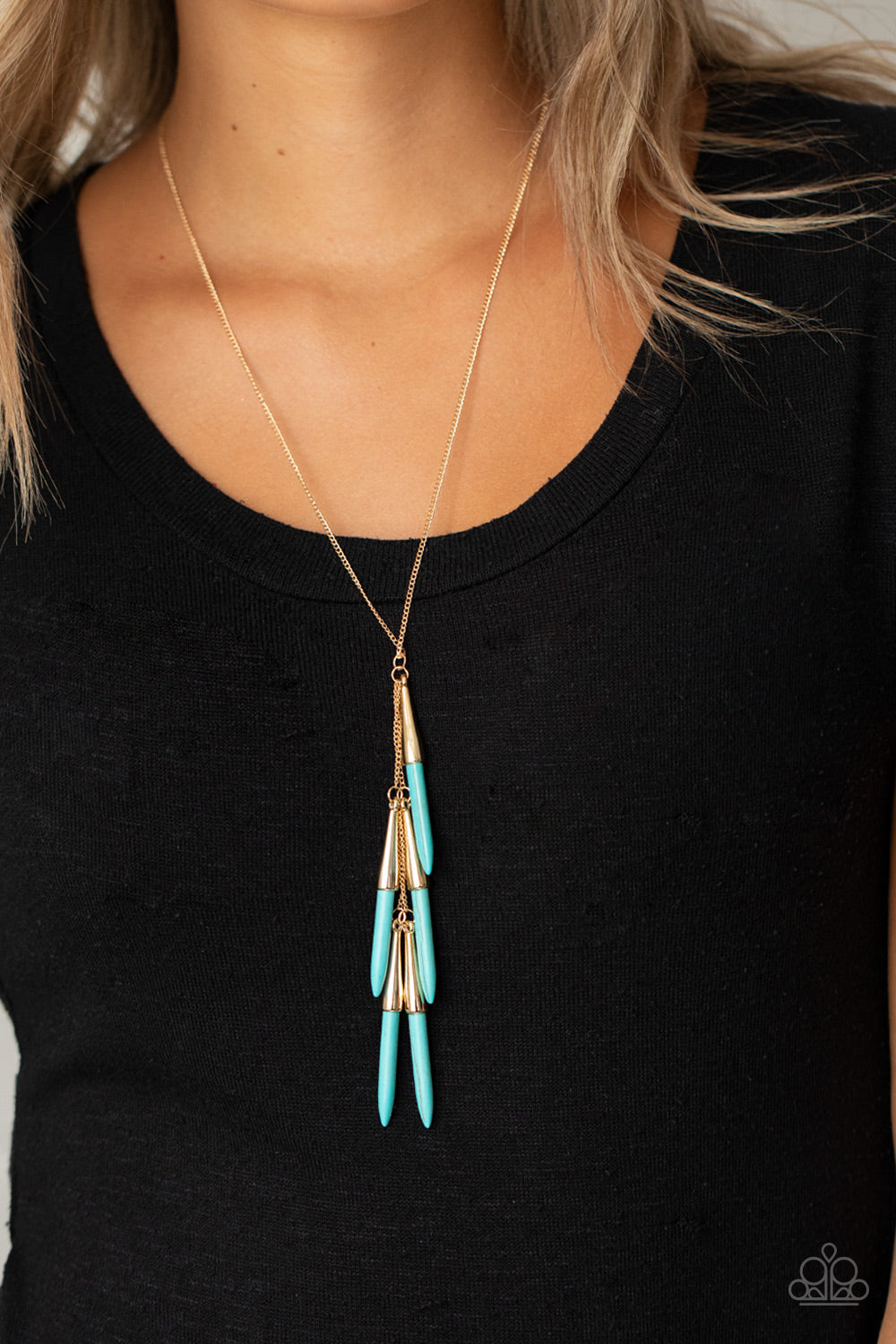 Paparazzi - PRIMITIVE and Proper - Blue Necklace