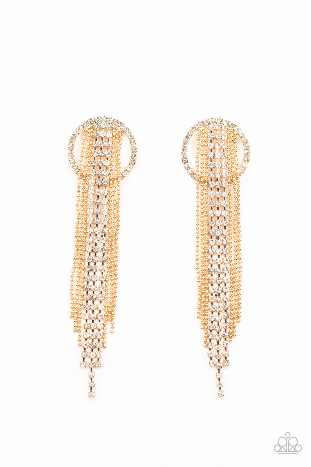 Paparazzi - Dazzle by Default - Gold Earrings