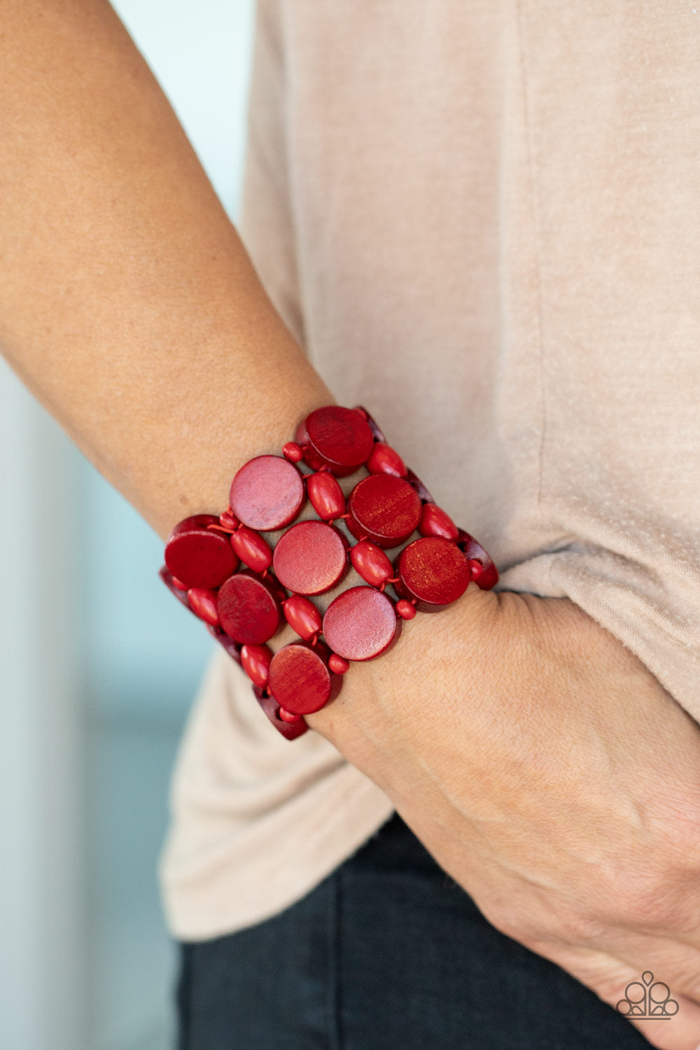 Paparazzi - Cruising Coronado - Red Bracelet