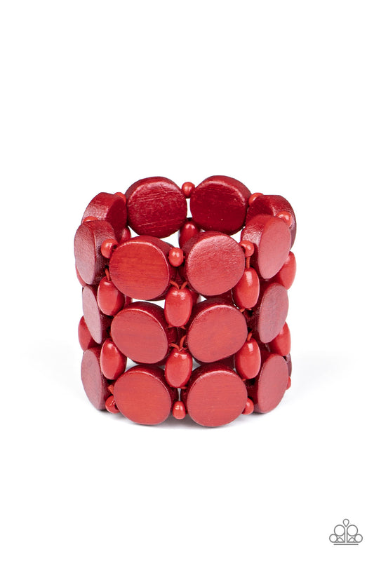 Paparazzi - Cruising Coronado - Red Bracelet