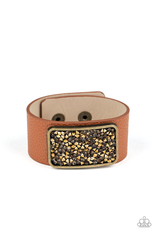 Paparazzi - Interstellar Shimmer - Brass Urban Necklace