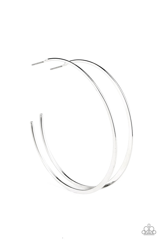 Paparazzi- Dont Lose Your Edge - Silver Earrings