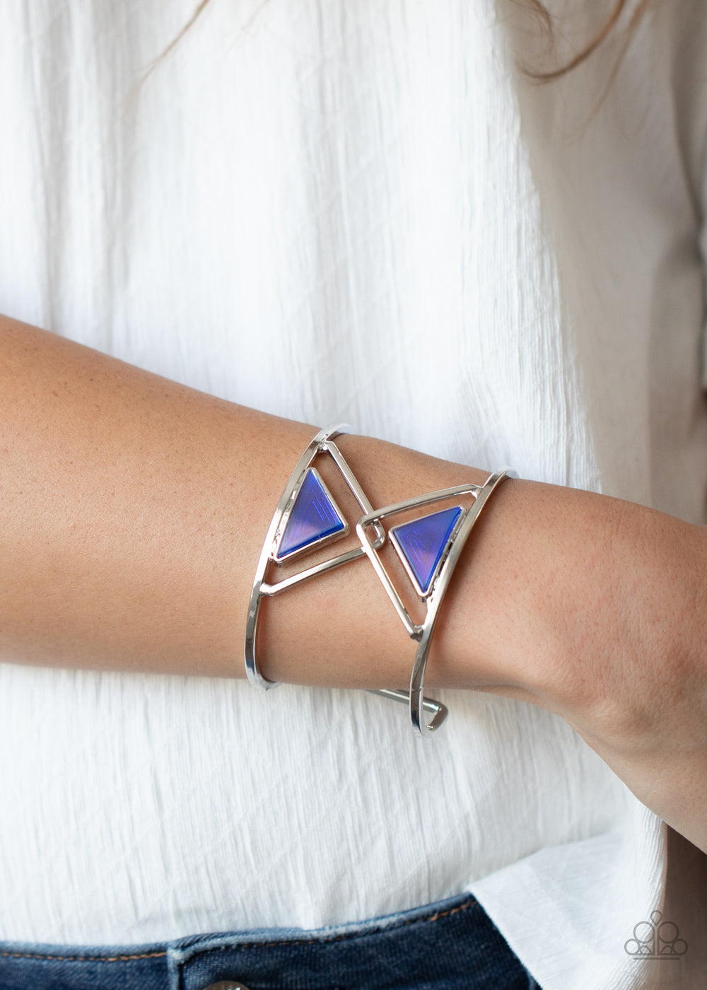 Paparazzi- Pyramid Palace - Blue Bracelet