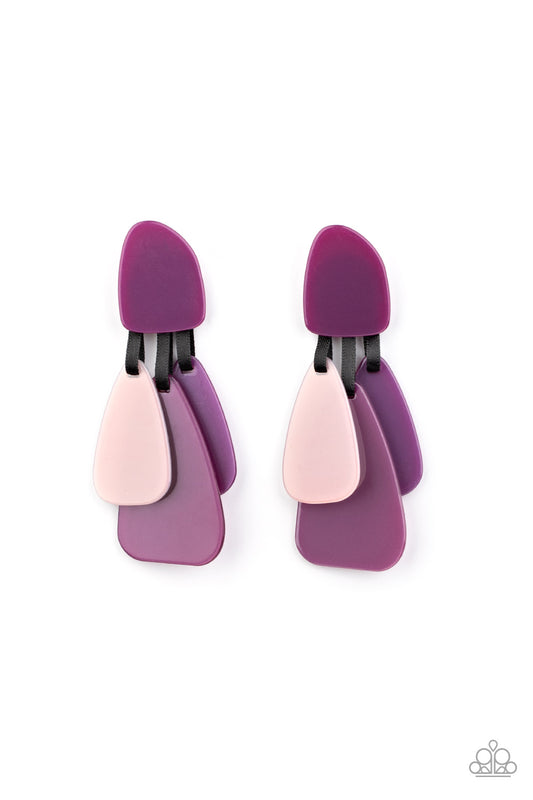 Paparazzi - All FAUX One - Purple Earrings