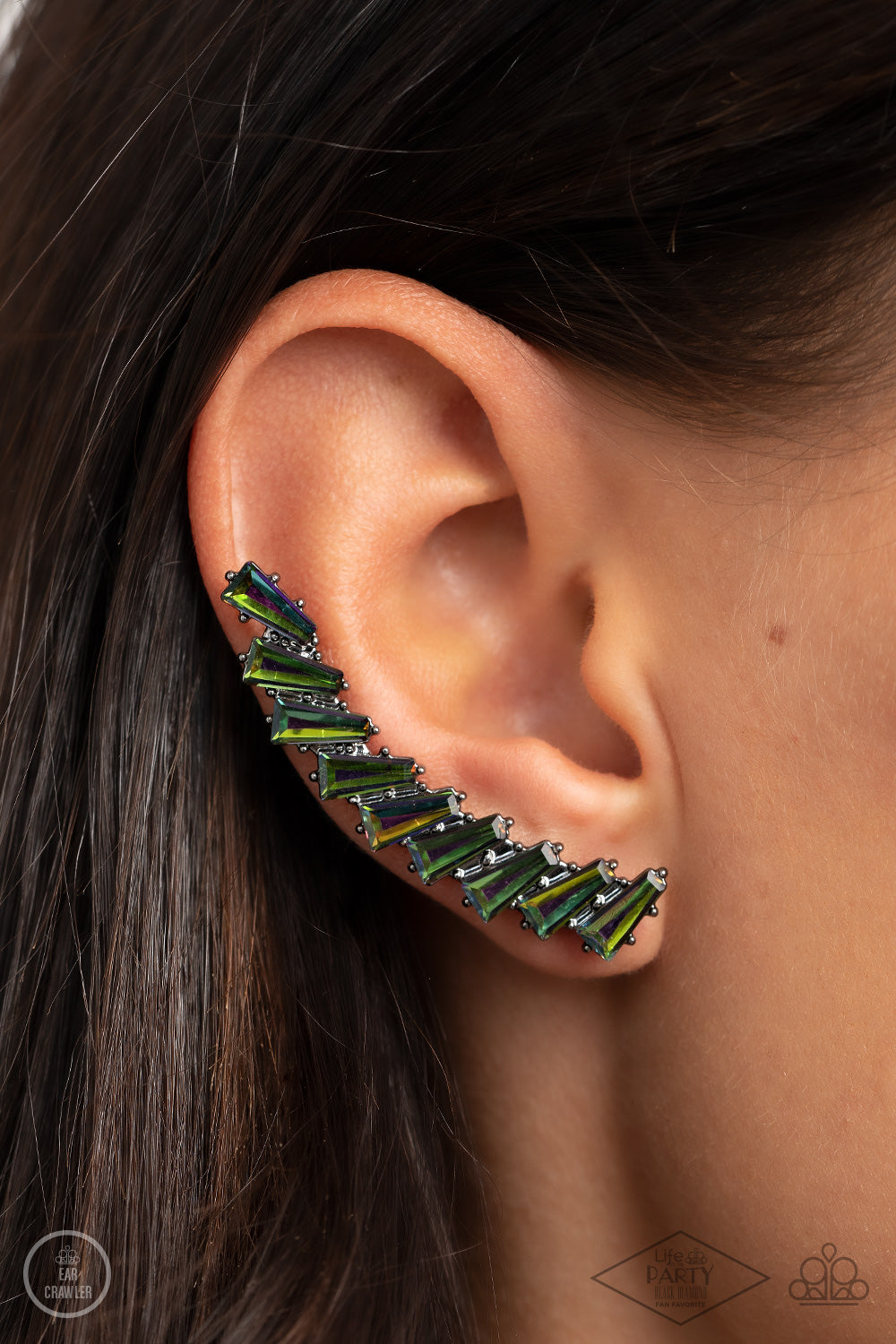 Paparazzi - I Think ICE Can - Multi Post Ear Crawler Earrings