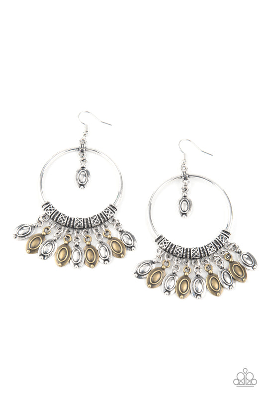 Paparazzi - Metallic Harmony - Multi Earrings
