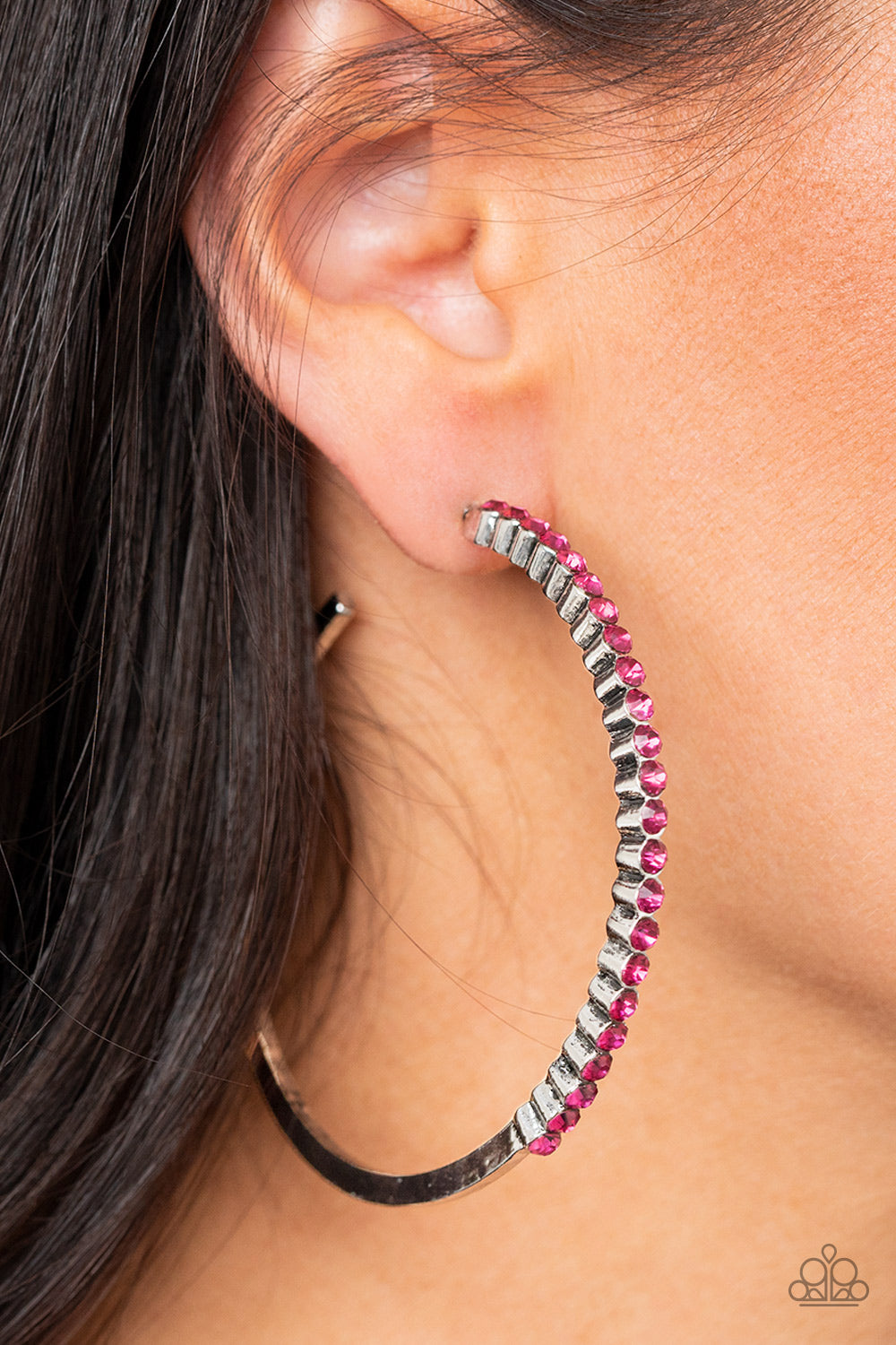 Paparazzi- Making Rounds - Pink Earrings