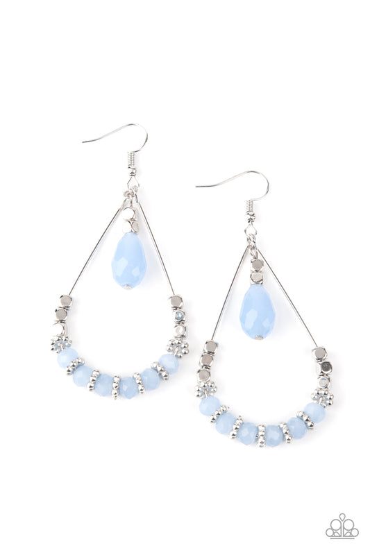 Paparazzi - Lovely Lucidity - Blue Earrings