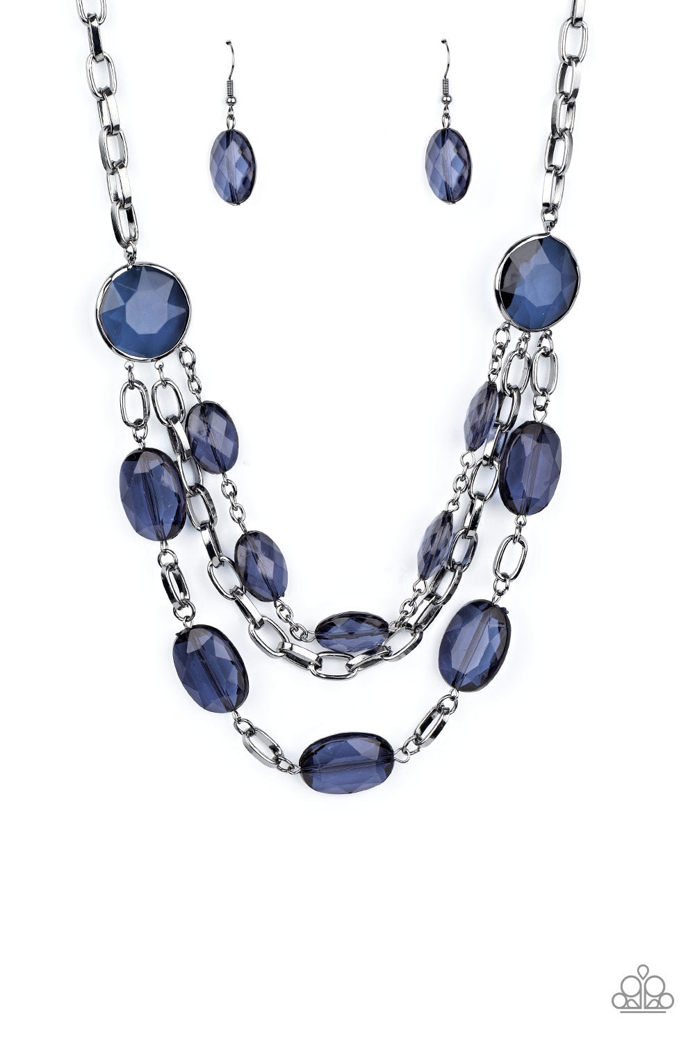Paparazzi - I Need a GLOW-cation - Blue Necklace