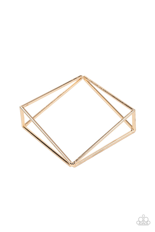 Paparazzi - In Another Dimension - Gold Bracelet