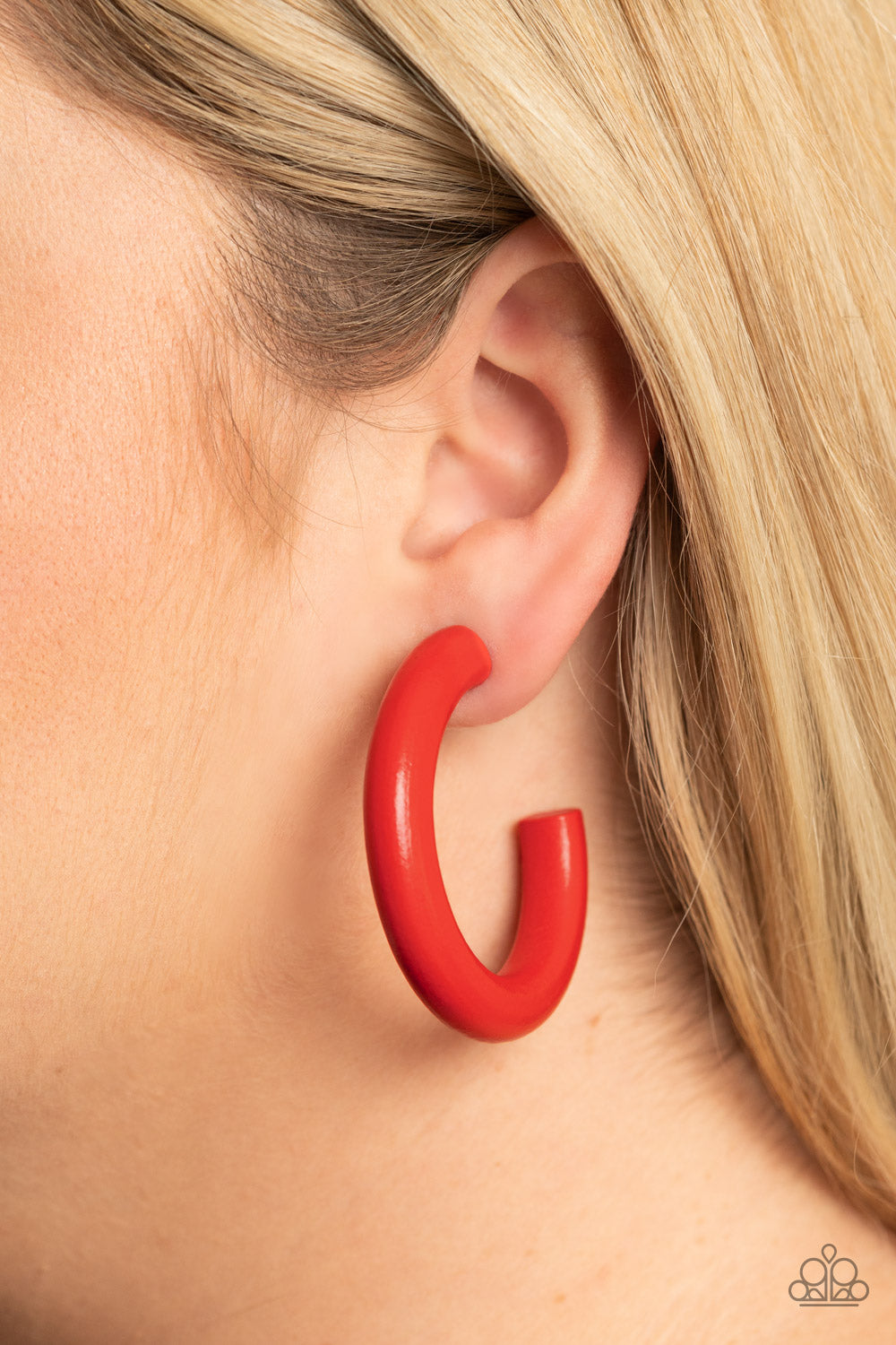Paparazzi - Woodsy Wonder - Red Earrings