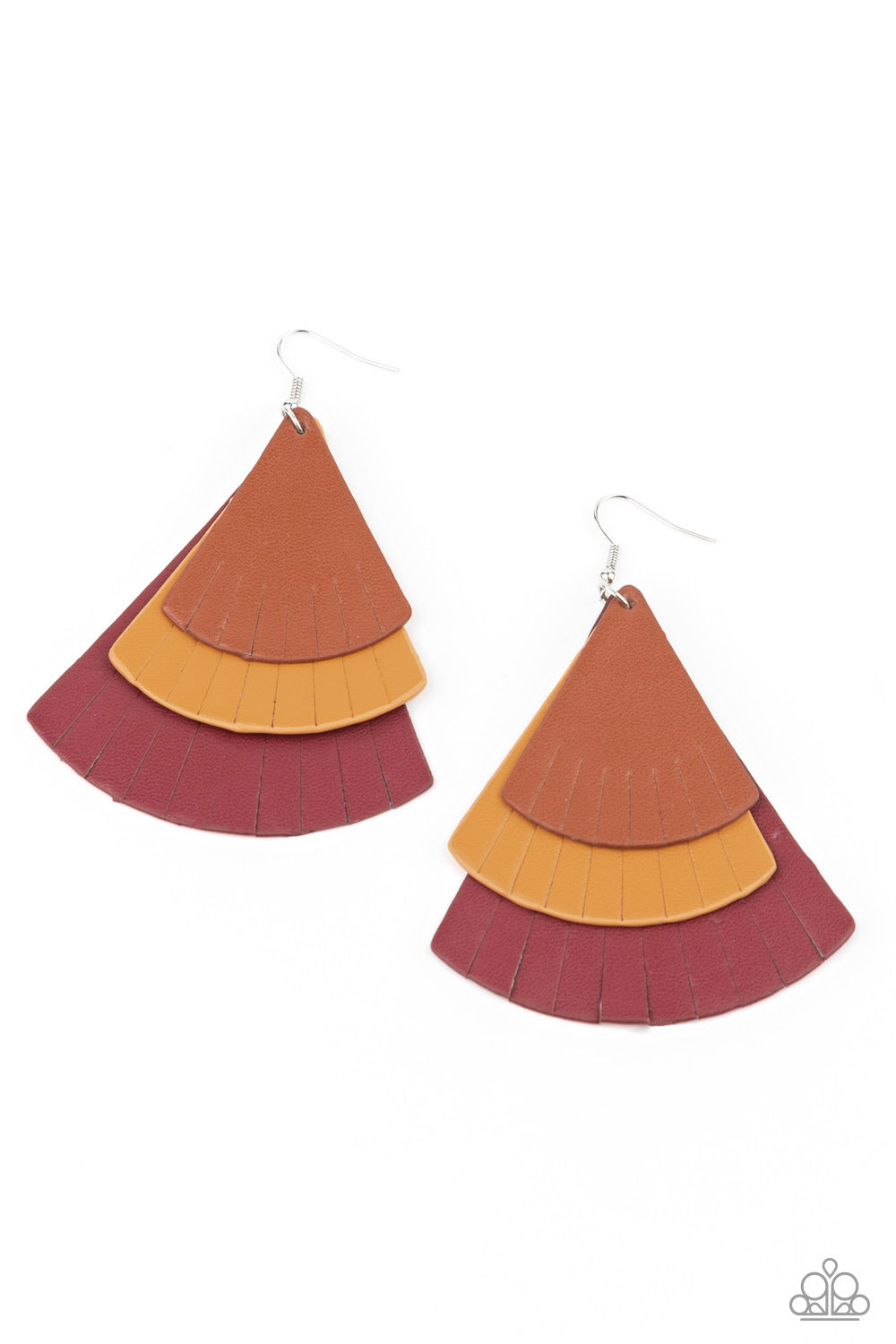 Paparazzi- Huge Fanatic - Multi Earrings