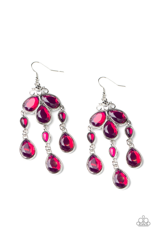 Paparazzi - Clear The HEIR - Purple Earrings