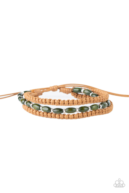 Paparazzi - Refreshingly Rural - Green Urban Bracelet