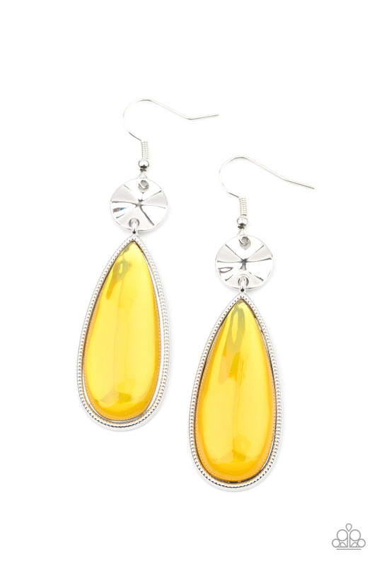 Paparazzi - Jaw-Dropping Drama - Yellow Earrings