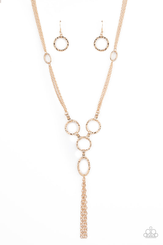 Paparazzi- Metro Mechanics - Gold Necklace