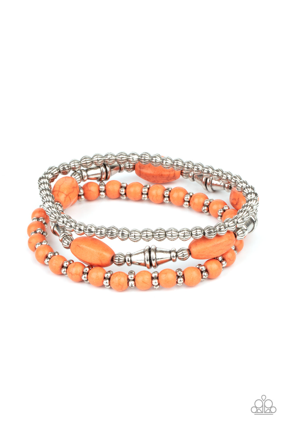 Paparazzi - Sahara Sanctuary - Orange Bracelet