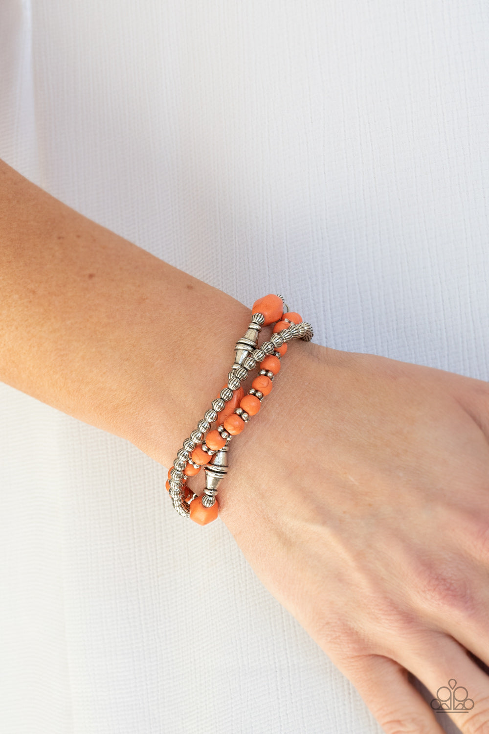 Paparazzi - Sahara Sanctuary - Orange Bracelet