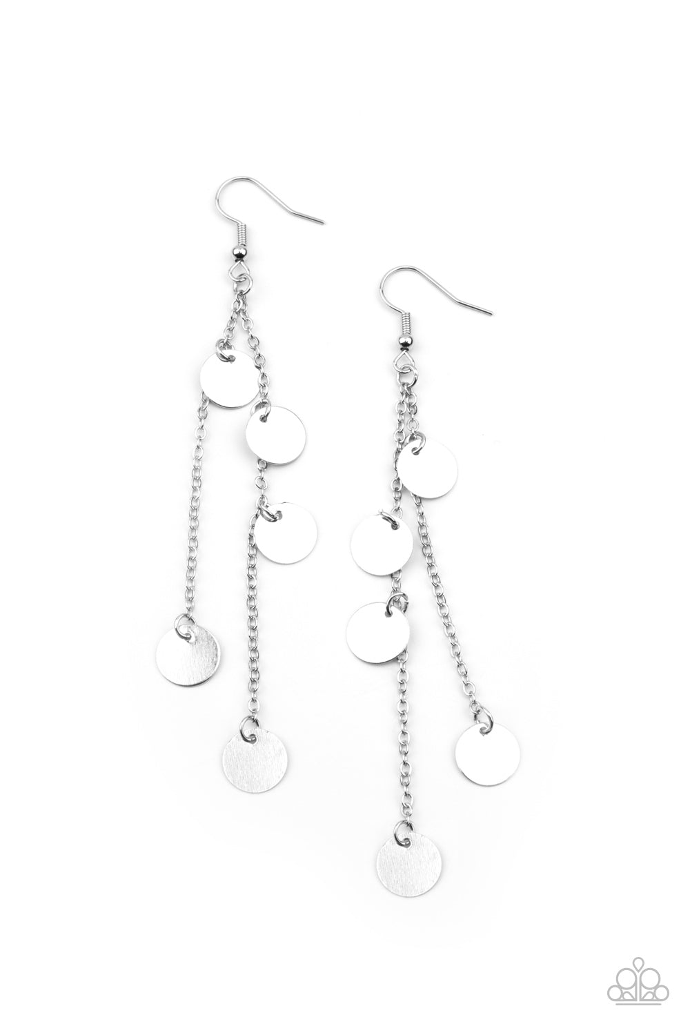 Paparazzi - Take A Good Look - Silver Earrings