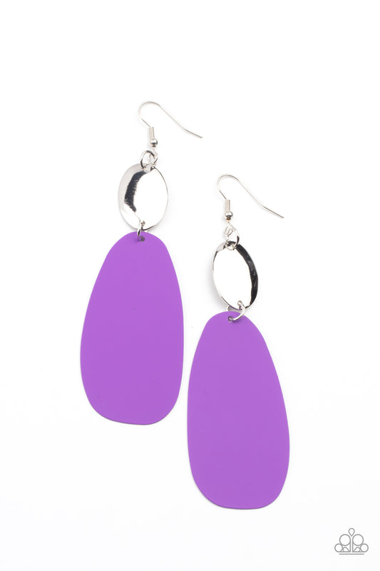 Paparazzi- Vivaciously Vogue - Purple Earrings