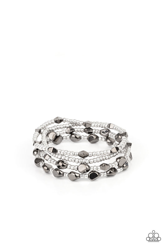 Paparazzi- Fashionably Faceted - Multi Bracelet